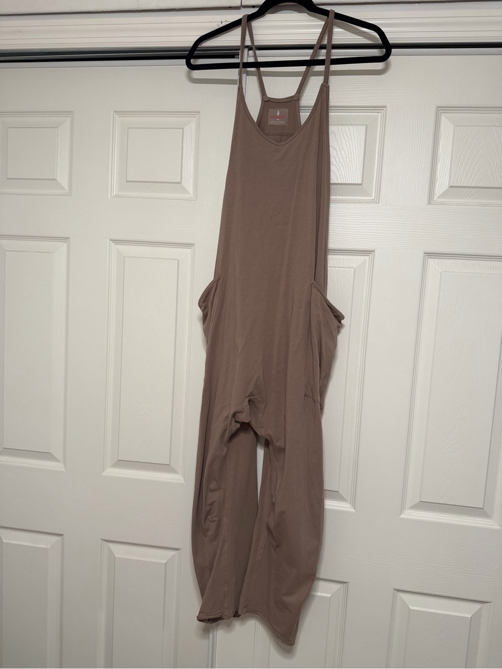 Free people barrel leg jumpsuit in cocoa